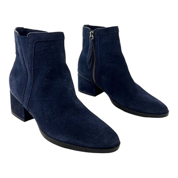 Splendid Womens Size 6 Blue Suede Ankle Boots - Picture 1 of 6